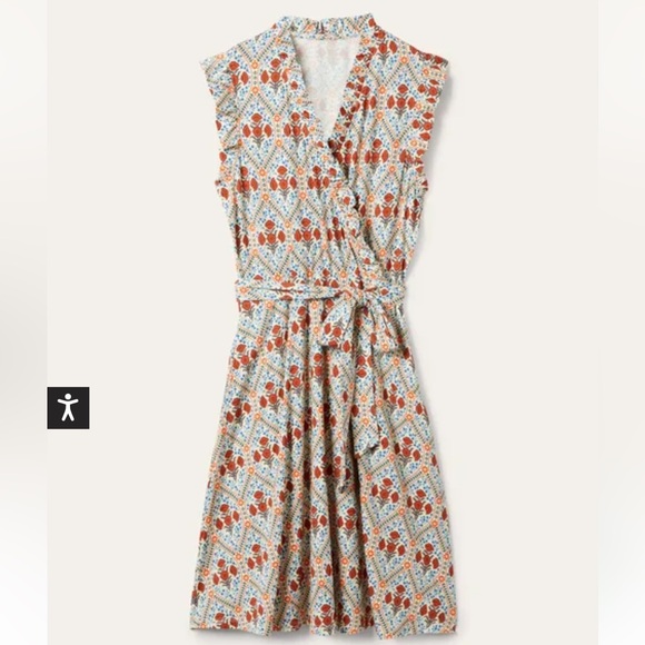 Boden Ruffle Fixed Wrap Jersey Dress - Picture 6 of 13